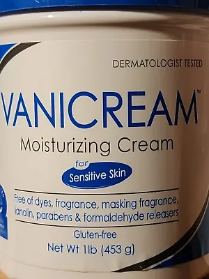 Vanicream Moisturizing Skin Cream Sensitive Skin Pump Dispenser 1 Lb • $17