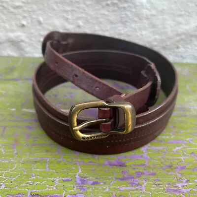 G-Star Raw Men's 34 Brown Leather Belt Excellent • $39