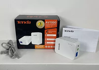 Tenda PH3 AV1000 Powerline Ethernet Adapter Kit  ((1 ADAPTER ONLY)) • $21