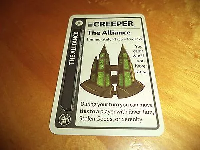 Alliance (Retailer Exclusive) Promo Card Creeper Firefly Fluxx Looney Labs OOP • $8