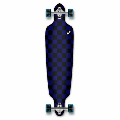 $62.99 • Buy Yocaher Drop Through Longboard Complete - Checker Blue