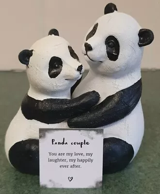 New Panda Couple Ornament Sentiment Gift Christmas  Wedding  Bday Boxed • £12.99