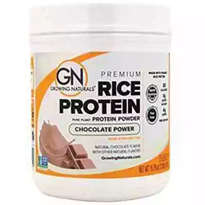 Growing Naturals Pure Rice Protein Powder - Chocolate Power 16.79 Oz Pwdr • $33.65