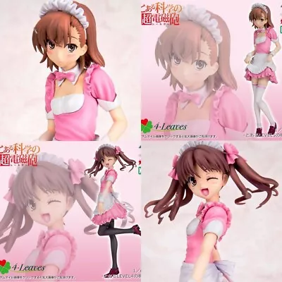 To Aru Kagaku No Railgun MIKOTO MISAKA Kuroko Shirai Pink Maid Ver. Figure USED • $446.50