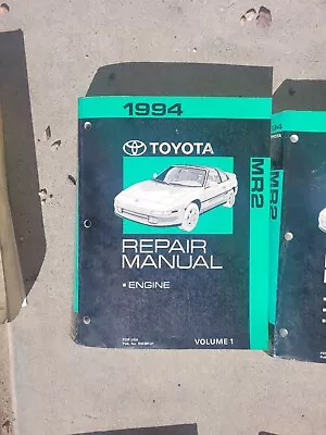 1994 Toyota Mr2 Shop Service Repair Manual Volume 1 • $74.95