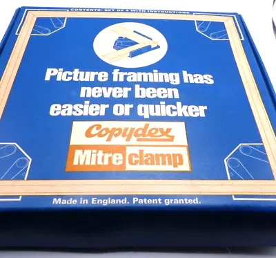 Vintage Copydex Mitre Clamp Picture Framing Kit 4 Clamps • £12