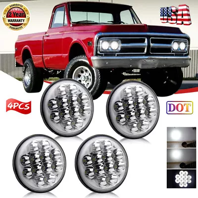 4PCS 5 3/4  5.75  Projector LED Headlights Sealed Beam For GMC C15/C1500 PICKUP • $62.84