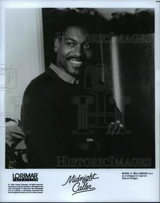 1990 Press Photo Actor Mykel T. Williamson Stars In Midnight Caller - Spp46803 • £17.36