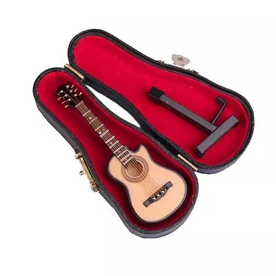 Miniature Instrument Acoustic Guitar Folk Music Instrument Miniature Replica 4  • $15.99