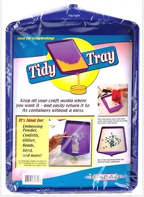 Large Tidy Tray - Eliminates Glitter Embossing Powder Seed Beads Waste #1611 • $9.99