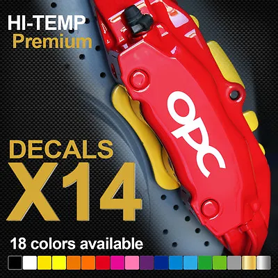 Fits Opc Opel Hi-temp Premium Brake Caliper Decals Stickers Cast Vinyl • $6.95