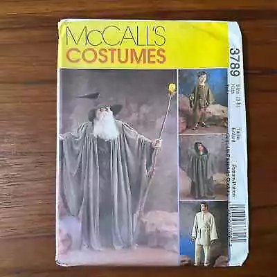 UNCUT McCall's Pattern 3789 Wizard & Witch Costume Size Kids 3-8 • $12