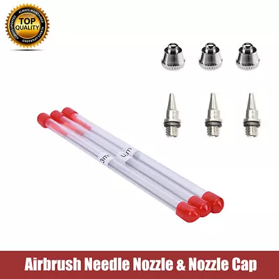£5.28 • Buy Airbrush Needle Nozzle & Nozzle Cap Airbrushing 0.2/0.3/0.5mm Airbrush Needles