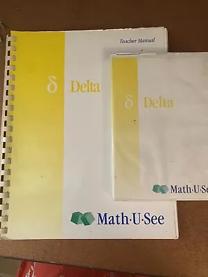 Math U See Delta Instruction Manual And Dvd • $15