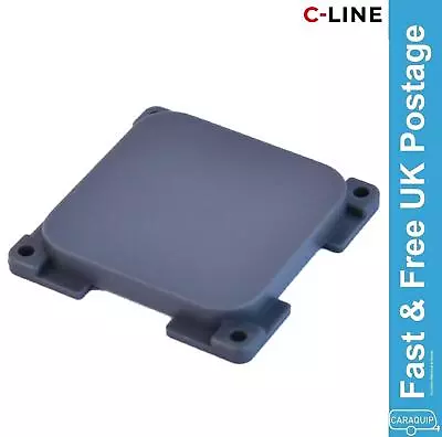 C-Line Blank Socket Plate Grey CBE Caravan Motorhome VW Campervan Boat • £3.95