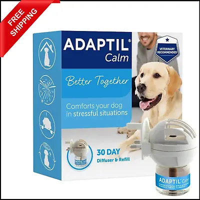 ADAPTIL Calm Home Diffuser With 30 Day Refill - Comfort Calming And Anxious Dog • £27.98
