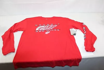 Graphic T-Shirt Detroit Red Wings Hockey NHL Size Large Vintage Collectible • $15.92