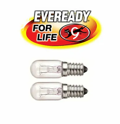 2 X 220-240V 15w Refrigerator Fridge Freezer Appliance SES E14 Bulb Pygmy • £2.99