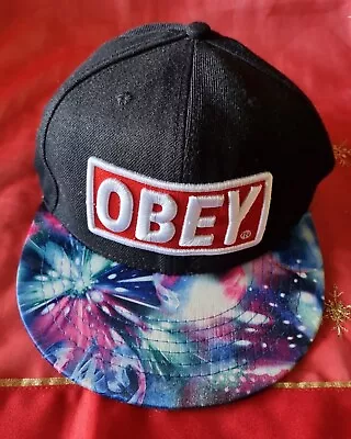 Obey - Black- One Size Adjustable Snapback Ball Cap Hat  • $22