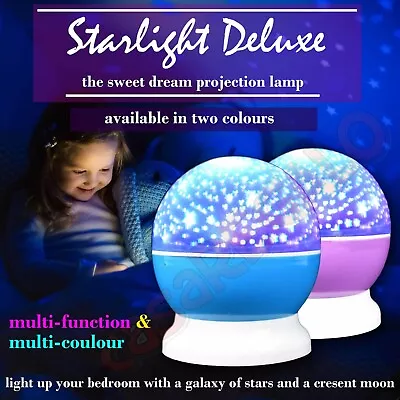 $14.85 • Buy LED Night Star Galaxy Projector Light Lamp Rotating Starry Baby Room Kids Gift