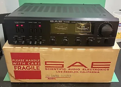 SAE TWO C3A VINTAGE INTEGRATED STEREO AMPLIFIER In Original Factory Box W/ Foam • $240