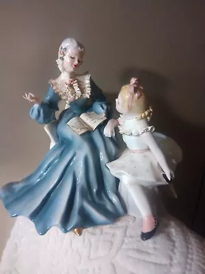 Vtg Florence Ceramics Porcelain Figurine STORY BOOK HOUR SCENE 50's SEE COND. • $108