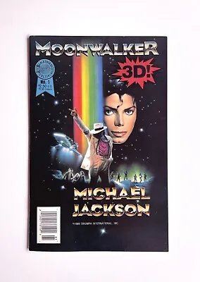 Michael Jackson's MOONWALKER 3D Comic Book No. 1  EXCELLENT CONDITION 1989 • £80.43
