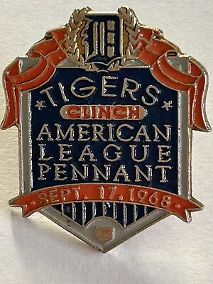 Detroit Tigers Clinch American League Pennant 1968 Pin - MLB 1993 • $8.50