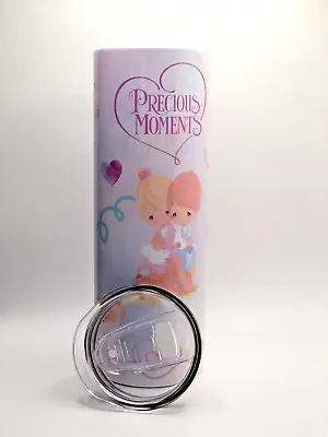 Precious Moments Tumbler Coffee Cup Decorated Cup Stainless Steel Insulated New • $25.99