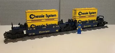 Custom Train Chessie System Intermodal Double-stack -PLEASE READ DESCRIPTION- • $280.24