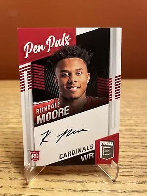 2021 Donruss Elite Rondale Moore Pen Pals On Card Rookie Auto #PP-RMO Cardinals • $14.99