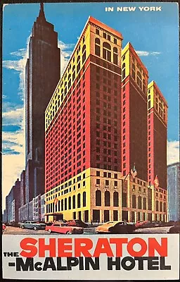 Vintage Postcard Sheraton Mcalpin Hotel Broadway At 34Th St. New York • $3.99