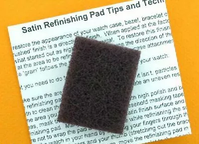 Satin Brushed Refinish Scratch Removal Pad For Movado Restoration • $14.30