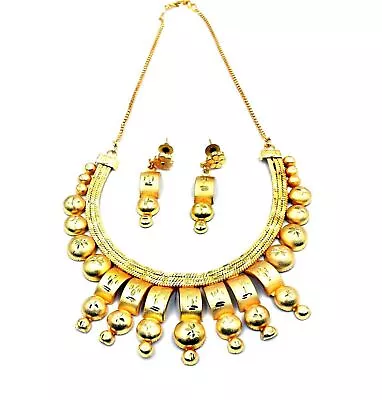 Indian Bridal Gold Plated Jewelry Set Traditional Ethnic Partywear For Women • $16.67