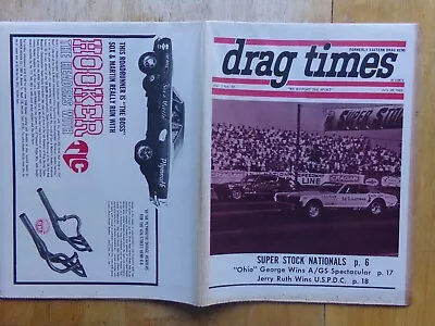 1968 Drag Times-SUPER STOCK NATIONALS-McEwen-KS PITTMAN-Jerry Ruth- Jungle Jim  • $19.95