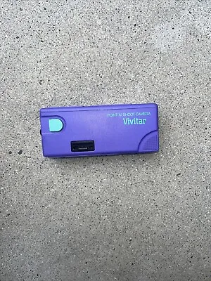 Vivitar POINT 'N SHOOT 110 Camera Vintage 1987 Purple Teal NO FLASH Not Tested • $9.99