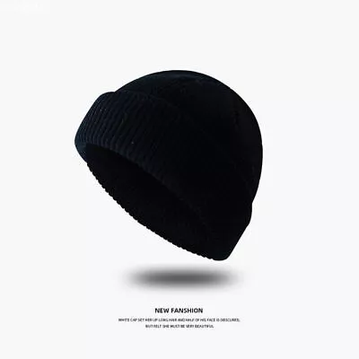 Mini Short Fisherman Beanie Hat Docker Winter Warm Men Women Knitted Skull Cap • $7.51