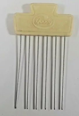 Goody 1975 Purse Size Hair Lift Pick Stainless Steel Teeth Afro Comb Vintage • $29.39