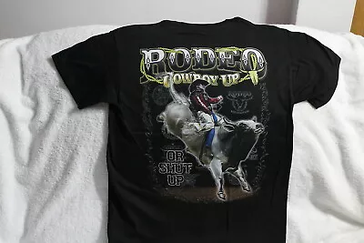 Rodeo Bull Rider Cowboy Up Or Shut Up T-shirt Shirt • $11.37