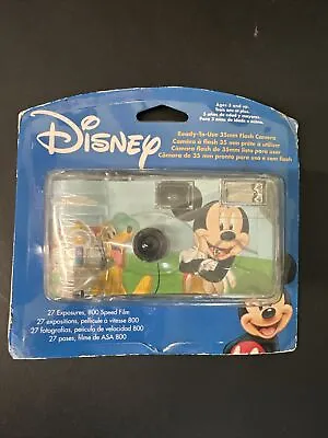 DISNEY Mickey Mouse 35mm Ready-to-Use Flash Camera 27 Exposures • $55.89
