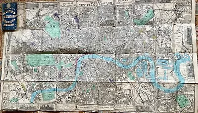 Wyld’s New Map 0f London 1870 - Linen Backed • £250