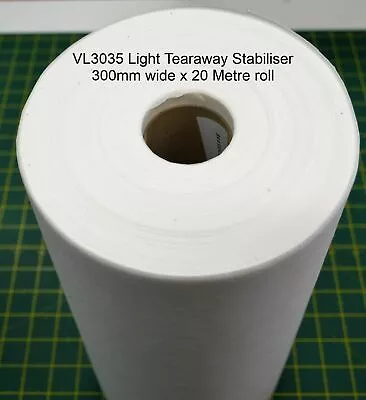 VILENE Light Tearaway Embroidery Stabiliser #3035E 300mm X 20 Metres • $24.95