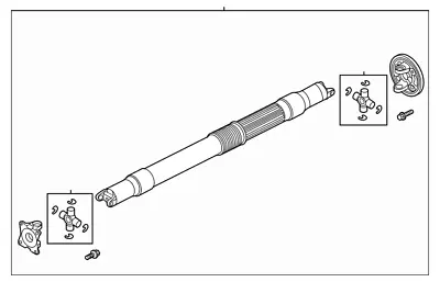 Genuine OEM 2021-23 Ford F150 5.0L V8 4x4 Single Piece Drive Shaft ML3Z-4602-AE • $230