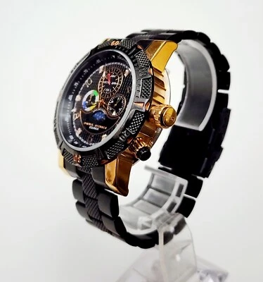 $124.44 • Buy Men MULTIFUNCTION Watch DANIEL STEIGER  Equinox . DS7058DM. Marked Diamonds Dial