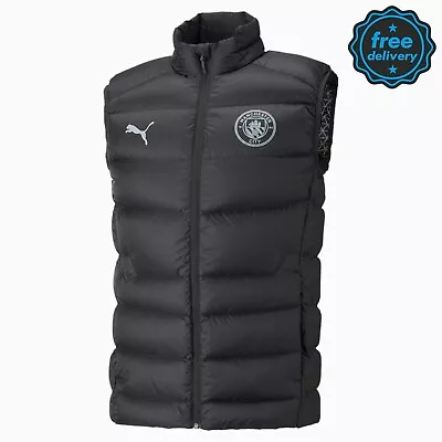 Manchester City Gilet MCFC Casuals Down Vest Gilet Black Puma • £49.95