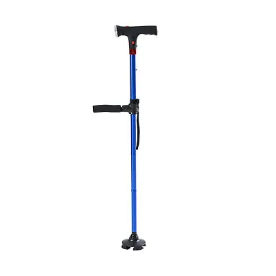 Smart Easy Up Cane With 2 Handle & Anti Slip Base Walking Stick With SOS Alarm • £19.99