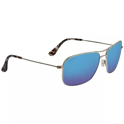 Maui Jim Wiki Wiki B246-17 Blue Hawaii -silver Polarized Sunglasses Authentic  • $239