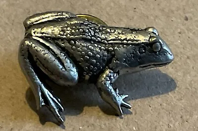 Frog / Toad Pewter Metal  Pin Brooch By A R Brown • £6