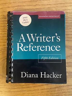 A Writer's Reference By Diana T. Hacker (2002 Trade Paperback) • $3.99