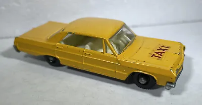 Vintage Lesney Matchbox No. 20 1964 Chevy Impala Taxi Yellow Die Cast • $9.50